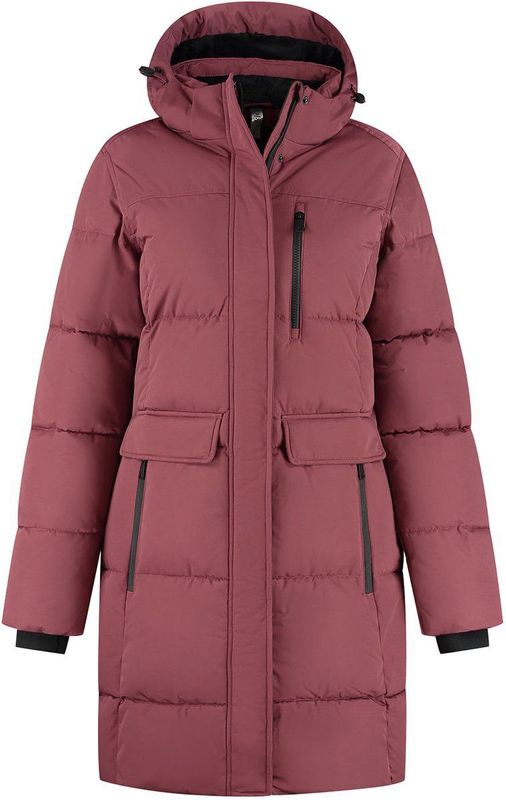 Kjelvik - Marley - Gewatteerde Winterjas - Donkerrood - 100% Gerecycled