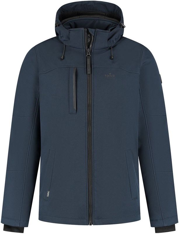 Kjelvik - Thom - Softshell Jas - Donkerblauw - Gewatteerd - Winddicht en Waterafstotend