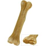 Petsnack - Hondensnack - Geperst Kauwbot Gevuld Met Zalm - Gedroogde Buffelhuid - 20 cm - 5 stuks