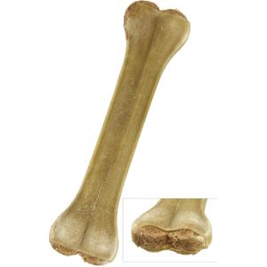 Petsnack - Hondensnack - Geperst Kauwbot Gevuld Met Rund - Gedroogde Buffelhuid - 20 cm - 5 stuks