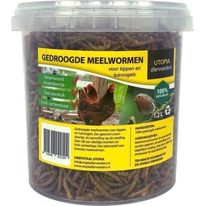Gedroogde meelwormen (1,2 LTR)