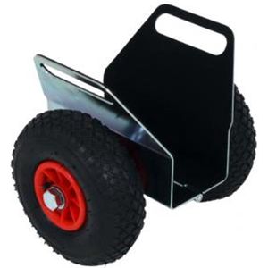 Steekwagen met stalen buizen, tot 200 kg, H 1150 mm, volrubberen banden