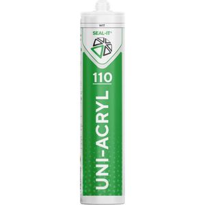 Seal-it 110 Uni-Acryl  overschilderbaar afdichtings- en vulmateriaal voor binnen  wit