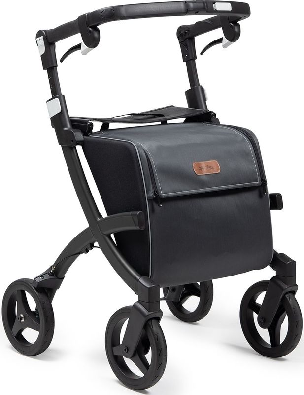 Rollz - Flex2 - Rollator - Matt Black - PU Schuim Banden