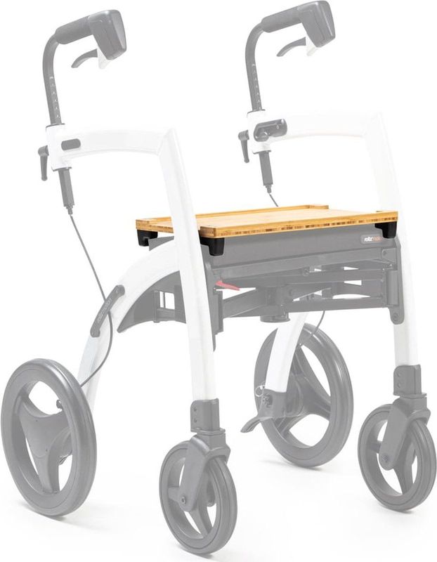 Rollz - Dienblad - Geolied Bamboe - Geschikt Voor Rollator Flex En Motion