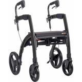 Rollz Motion 2.1 matt zwart rollator rolstoel