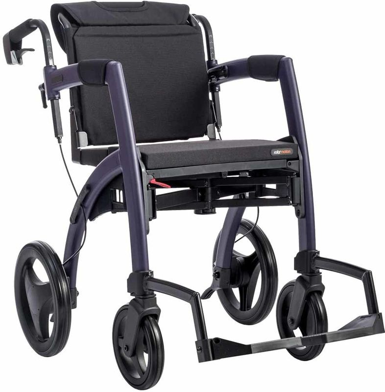 Rollz Motion dark purple rollator rolstoel