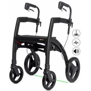 Rollz - Motion Rhythm - Rollator - Zwart - Voor Parkinson