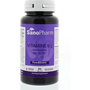 Sanopharm Vitamine B3 niacinamide 50 mg 60 tabletten
