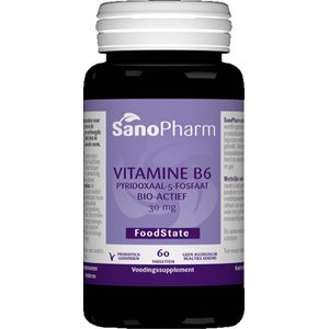 SanoPharm - Vitamine B6 - 30 mg - FoodState - Hypoallergeen