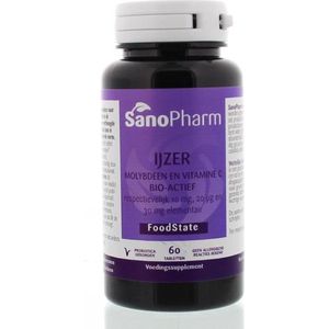 Sanopharm IJzer 10 mg & moly 20 mcg & C 30 mg 60 tabletten