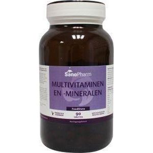 Sanopharm Multivitaminen/mineralen foodstate 90 tabletten