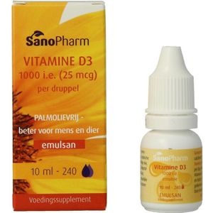 Sanopharm Vitamine D3 1000IE Emulsan 10 Milliliter