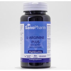 Sanopharm L Arginine plus high quality 60 capsules