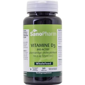 Sanopharm Vitamine d3 bio-actief tabletten 90 tabletten
