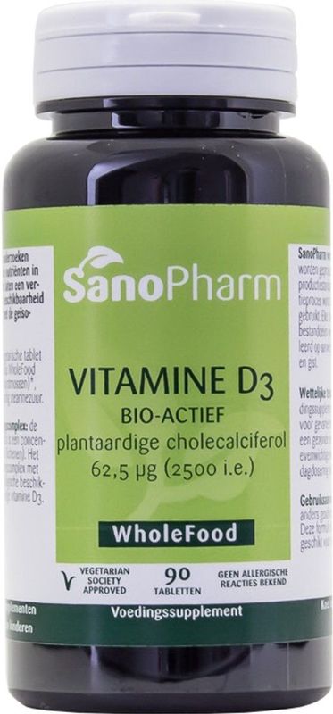 Sanopharm Vitamine d3 bio-actief tabletten 90 tabletten