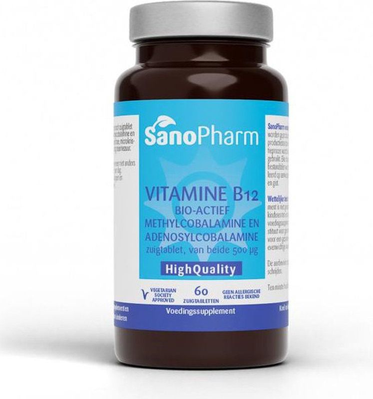 SanoPharm - Vitamine B12 - Bio-actief - 1 Zuigtablet - 1000 mcg