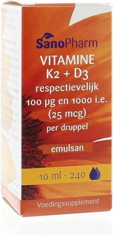 Sanopharm Vitamine K2 D3 emulsan 10 Milliliter