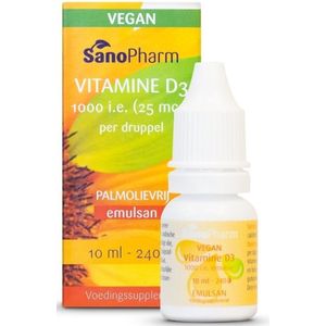 Sanopharm Vitamine D3 25mcg Emulsan Druppels