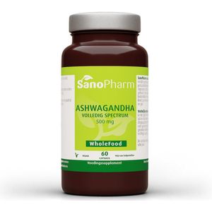 Sanopharm - Ashwagandha - Kruidenpreparaat - 1000 mg - 60 Capsules