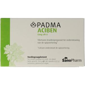 Sanopharm - Padma Aciben - Kruidenpreparaat - Vegan - 60 Capsules