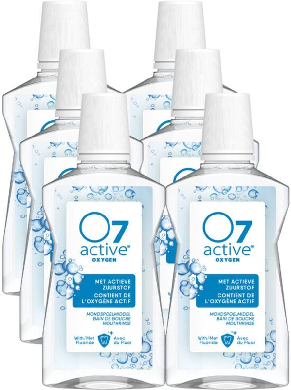 6x O7 Active Mondspoelmiddel 500 ml