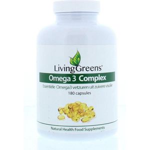 Livinggreens Omega 3 visolie complex 180 capsules