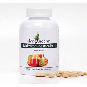 LivingGreens - Multi Vitaminen - Natuurlijke Supplementen - 60 Tabletten