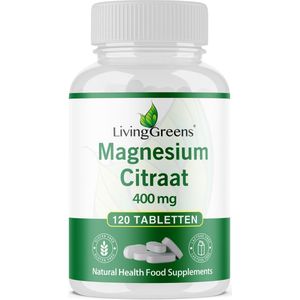 Livinggreens Magnesium citraat 400 mg 120 tabletten