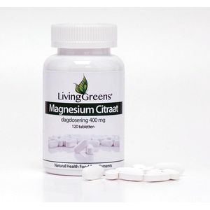Livinggreens Magnesium citraat 400 mg 120 tabletten