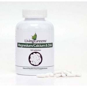 Livinggreens Magnesium/calcium & zink 180tabletten