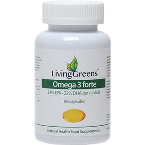 Livinggreens Omega 3 visolie forte 96 capsules
