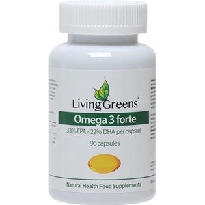 Livinggreens Omega 3 visolie forte  96 capsules