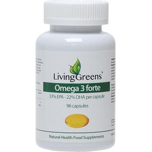 Livinggreens Omega 3 visolie forte 96 capsules