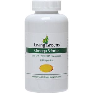Livinggreens Omega 3 visolie forte 240 capsules
