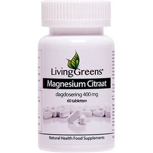 Livinggreens Magnesium citraat 400 mg 60 tabletten
