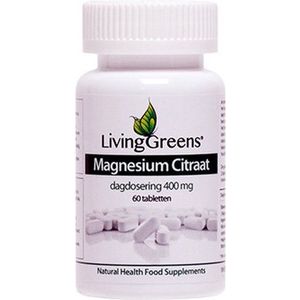 Livinggreens Magnesium citraat 400 mg 60 tabletten