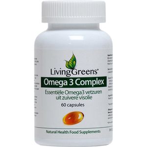 Livinggreens Omega 3 visolie complex 60 capsules