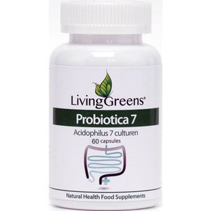Livinggreens Probiotica acidophilus 7 culturen 60 capsules