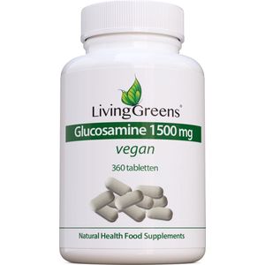 Livinggreens glucosamine 1500 vegan  360 tabletten