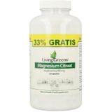 LivingGreens-Magnesium citraat 400mg -240+80 Gratis-voor spieren en botten-tegen krampen