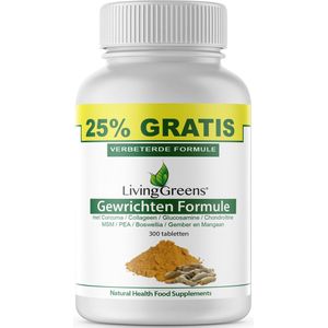 LivingGreens - Curcuma & Collageen - 240+60 Tabletten - Supplement