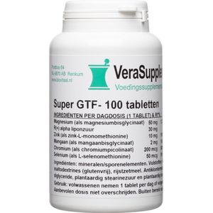 Verasupplements super gtf complex tabletten 100TB