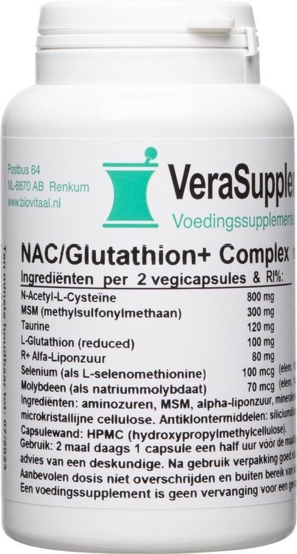 Verasupplements nac/glutathion complex capsules 100VCP