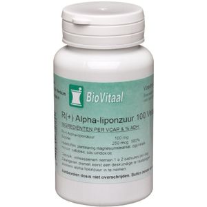 Biovitaal R+ alpha-liponzuur 100 vegetarische capsules