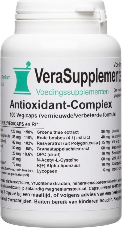 Antioxidanten - Complex - Capsules - Bruinrood - 60 Stuks