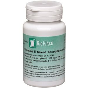Biovitaal Vitamine e mixed ocopherolen & tocotriënolen 200 i.e. 100 capsules