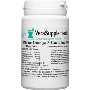 Verasupplements marine omega 3 complex 1000 mg capsules 120CP