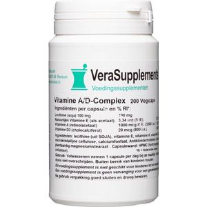 Vitamine A/D Complex - Capsules - 60 Stuk - Natuurlijke Ingrediënten