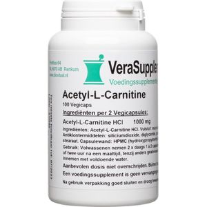 VeraSupplements - Acetyl L Carnitine - Capsules - 60 Stuks